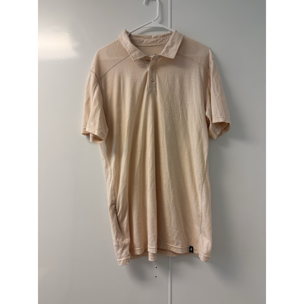 Smartwool Men's Size Large Cream Polo